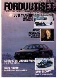 Aikakausilehti / Fordin asiakaslehti 1986. 40 sivua täynnä  asiaa  eri automerkeistä, traktorista, rahoituksesta  ym