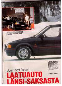 Aikakausilehti / Fordin asiakaslehti 1986. 40 sivua täynnä  asiaa  eri automerkeistä, traktorista, rahoituksesta  ym