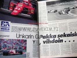 Vauhdin maailma 1989 nr 10 -mm. XXXIX Jyväskylän suurajot, Motocross 250cc hyvinkää, Hanko Street Race, Enduro-EM, Rata SM ja PM, Formula 1 Unkarin ja Belgian