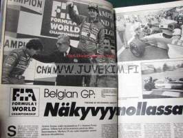 Vauhdin maailma 1989 nr 10 -mm. XXXIX Jyväskylän suurajot, Motocross 250cc hyvinkää, Hanko Street Race, Enduro-EM, Rata SM ja PM, Formula 1 Unkarin ja Belgian