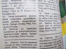 Suomalaisia tekstiilejä - Finska textil - Finnish textiles - Finnische Textielien