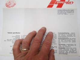 Alfa Romeo Alfasud ti -myyntiesite / sales brochure