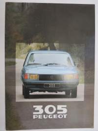 Peugeot 305 1980 -myyntiesite / sales brochure