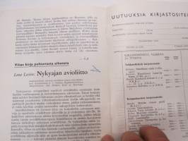 Otavan kirjauutuuksia kirjastoihin joulukuu 1959 - mainosesite kirjoista / books for libraries