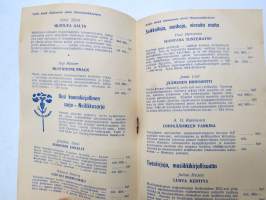 Gummerus - Joulun kirjat 1956 - mainosluettelo kirjoista / books for christmas