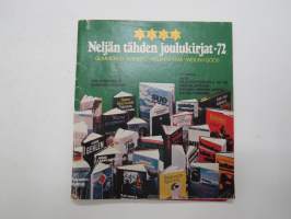 Neljän tähden joulukirjat 1972 - Gummerus, Karisto, Kijayhtymä, W&amp;G - mainosluettelo kirjoista / books for christmas