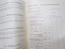 Otavan kirjauutuuksia kirjastoihin joulukuu 1960 - mainosesite kirjoista / books for libraries