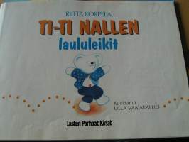 ti-ti nallen laululeikit.  vakitan tarjous helposti paketti. ..S ja  M KOKO   19x36 x60 cm paino 35kg  POSTIMAKSU  5e.