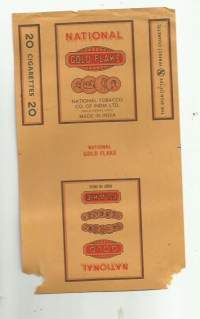 National Gold Flake   - savukerasian aihio  tupakkaetiketti