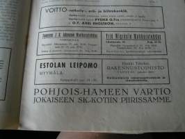 pohjois-hämeen vartio.nr 12.joulukuu 1935  vakitan tarjous helposti paketti. ..S ja  M KOKO   19x36 x60 cm paino 35kg  POSTIMAKSU  5e.