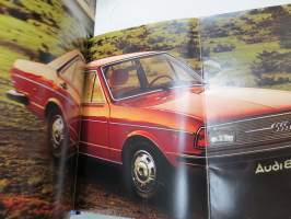Audi 80 1977 -myyntiesite / sales brochure