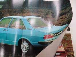 Audi 80 1977 -myyntiesite / sales brochure