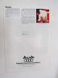 Audi 80 1977 -myyntiesite / sales brochure
