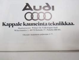 Audi 80 1977 -myyntiesite / sales brochure