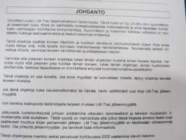 LM Trac 686 monitoimikone käyttö ja huolto / käyttöohjekirja KOPIO