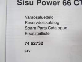 Sisu Power 66 CTIM-4v Marine engine 260 hp / 2200 moottorin numerosta U 1001 Varaosaluettelo, Reservdelskatalog, Spare Parts Catalogue, Ersatzteilliste KOPIO