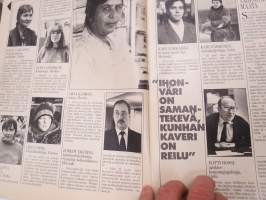 Kotiliesi 1987 nr 3, 6.2.1987, Pakolaiset korvaamaan vähentyvää kansaamme?, Sadunkertojan koti - Minna Laukkanen, Kirjailijat &amp; näyttelijät - peli menetetty?