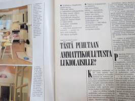 Kotiliesi 1987 nr 3, 6.2.1987, Pakolaiset korvaamaan vähentyvää kansaamme?, Sadunkertojan koti - Minna Laukkanen, Kirjailijat &amp; näyttelijät - peli menetetty?