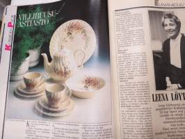 Kotiliesi 1987 nr 3, 6.2.1987, Pakolaiset korvaamaan vähentyvää kansaamme?, Sadunkertojan koti - Minna Laukkanen, Kirjailijat &amp; näyttelijät - peli menetetty?