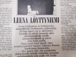 Kotiliesi 1987 nr 3, 6.2.1987, Pakolaiset korvaamaan vähentyvää kansaamme?, Sadunkertojan koti - Minna Laukkanen, Kirjailijat &amp; näyttelijät - peli menetetty?