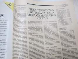 Kotiliesi 1987 nr 3, 6.2.1987, Pakolaiset korvaamaan vähentyvää kansaamme?, Sadunkertojan koti - Minna Laukkanen, Kirjailijat &amp; näyttelijät - peli menetetty?