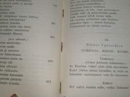 antigone.sophokleen tekemä murhenäytelmä.helppohintainen koulu-ja kansankirjasto nr 1