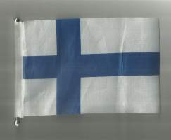 Suomen lippu - kangasta 12x18 cm