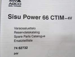 Sisu Power 66CTIM-4v Varaosaluettelo - Reservdelskatalog - Parts Catalogue Ersatzteilliliste moottorin numerosta U 1001 Marine Engine 260 hp/ 2200 24V