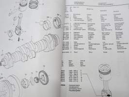 Sisu Power 66CTIM-4v Varaosaluettelo - Reservdelskatalog - Parts Catalogue Ersatzteilliliste moottorin numerosta U 1001 Marine Engine 260 hp/ 2200 24V