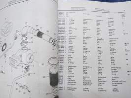 Sisu Power 66CTIM-4v Varaosaluettelo - Reservdelskatalog - Parts Catalogue Ersatzteilliliste moottorin numerosta U 1001 Marine Engine 260 hp/ 2200 24V KOPIO