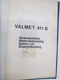 Valmet 411 B Varaosaluettelo - Reservdelskatalog - Parts Catalogue