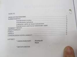 Sisu Axles FRND-13 perävaunuakselisto huolto-ohjekirja, kopio