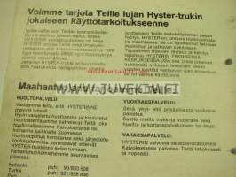 Hyster haarukkatrukit -myyntiesite suomeksi