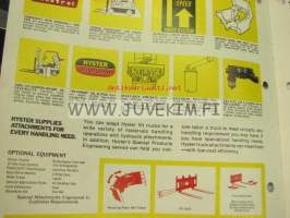 Hyster Industrial Truck Catalogue -myyntiesite englanniksi