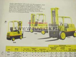 Hyster Industrial Truck Catalogue -myyntiesite englanniksi