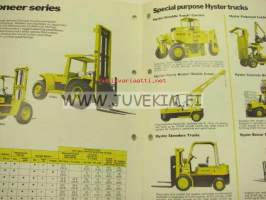 Hyster Industrial Truck Catalogue -myyntiesite englanniksi