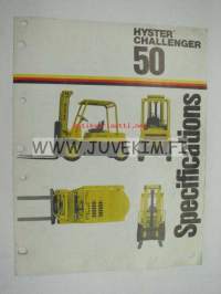 Hyster Challenger 50 Specifications -myyntiesite englanniksi