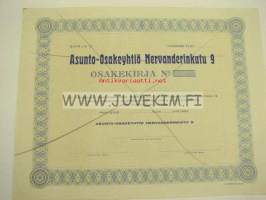 Asunto-osakeyhtiö Nervanderinkatu 9, Helsinki 1 000 mk 1924, sarja C -osakekirja