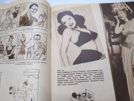 Uutis-Aitta 1947 nr 3-4, Clark Gable, Lauren Bacall, Ingrid Bergman, Linda Darnell, Tino Rossi, Helen Chapman, ym.