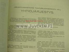 Asunto-osakeyhtiö Tunturilaaksonkatu 15, Helsinki 5 000 mk 1924, sarja B -osakekirja