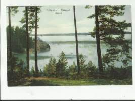 Naantali  Härmälä - paikkakuntakortti- kulkenut nyrkkipostissa