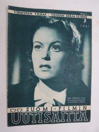 SF-Uutiset 1941 nr 3, &quot;Viimeinen vieras&quot; - Irma Seikkula, elokuvakerhon Tähtiyö Messuhallissa, Onko olemassa filmikasvot?, ym.