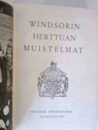 Windsorin Herttuan muistelmat