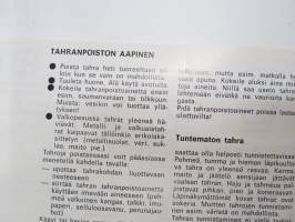 Uutta tekstiilitietoa - PMK Finncotton - ohjekirjanen / fabrics &amp; their care -guide