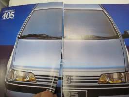 Peugeot 405 1988 -myyntiesite / sales brochure