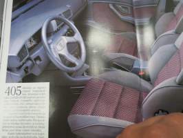 Peugeot 405 1988 -myyntiesite / sales brochure