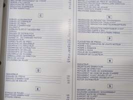 Automotor - Peugeot - Vehicle application spare parts catalogue - Catalogue des applications pour vehicles -varaosaluettelo
