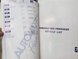 Automotor - Peugeot - Vehicle application spare parts catalogue - Catalogue des applications pour vehicles -varaosaluettelo