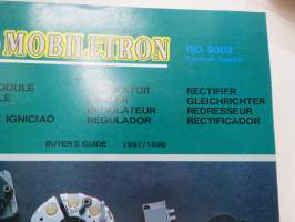 Mobiletron Ignition module, Regulator, Rectifier / Cross reference -kuvitettu varaosaluettelo ja korvaavuudet