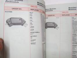 Mobiletron Ignition module, Regulator, Rectifier / Cross reference -kuvitettu varaosaluettelo ja korvaavuudet